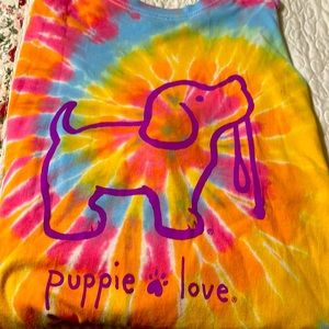 Puppy love, long sleeve, T-shirt, size XL